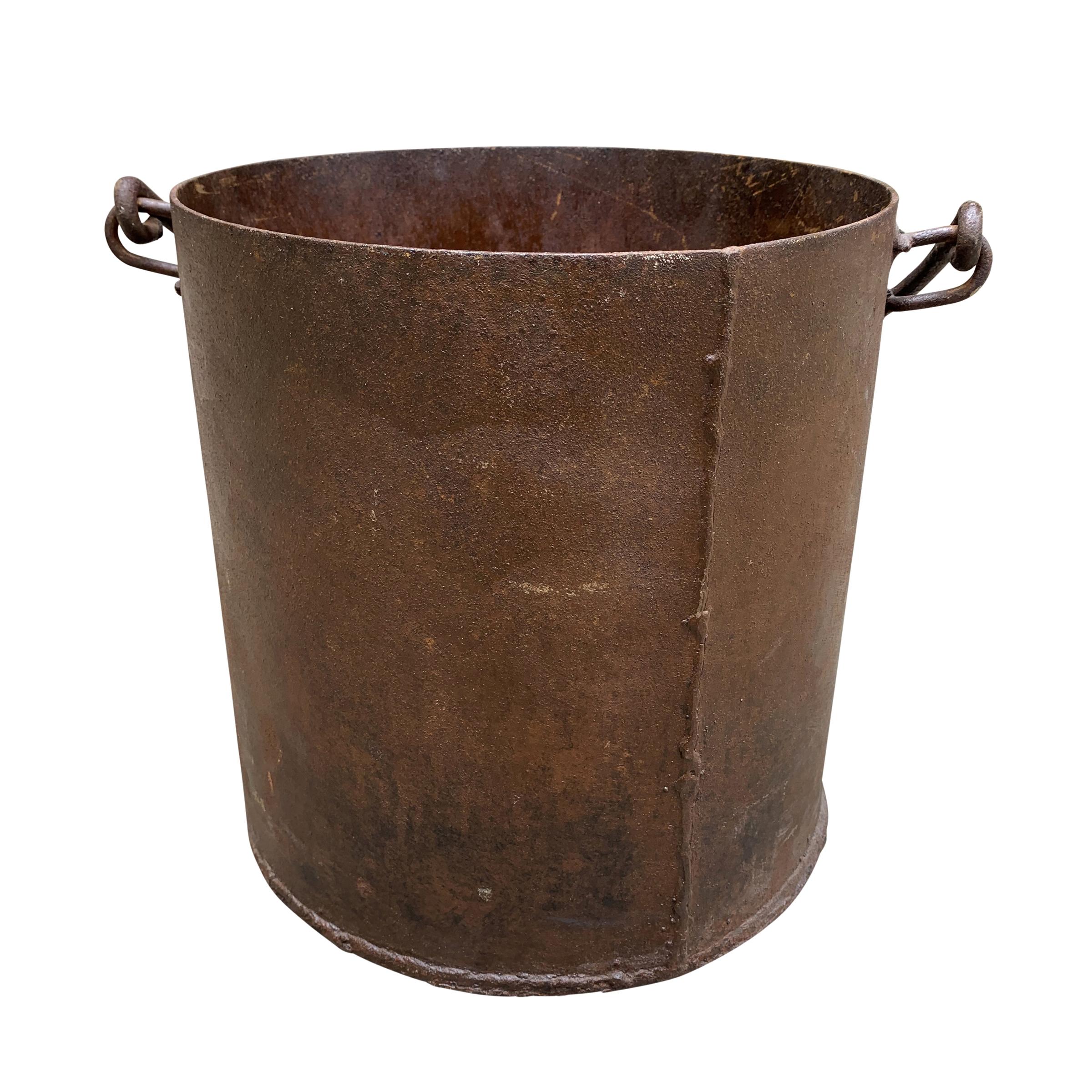 20th Century Vintage Iron Bucket