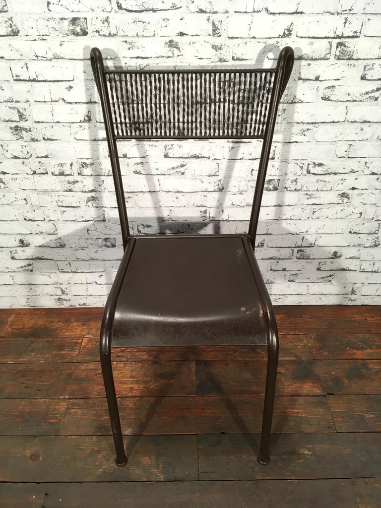 Vintage Iron Chair, 1930s at 1stDibs