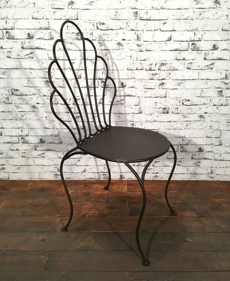Vintage Iron Chair, 1930s at 1stDibs