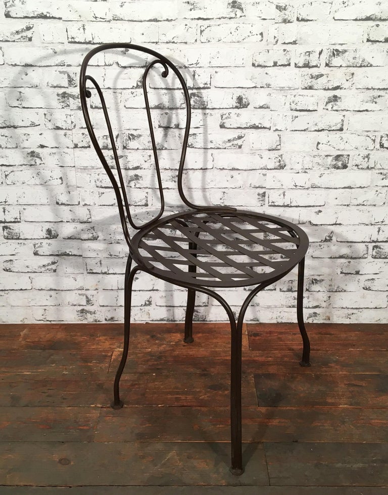 Vintage Iron Chair, 1930s at 1stdibs