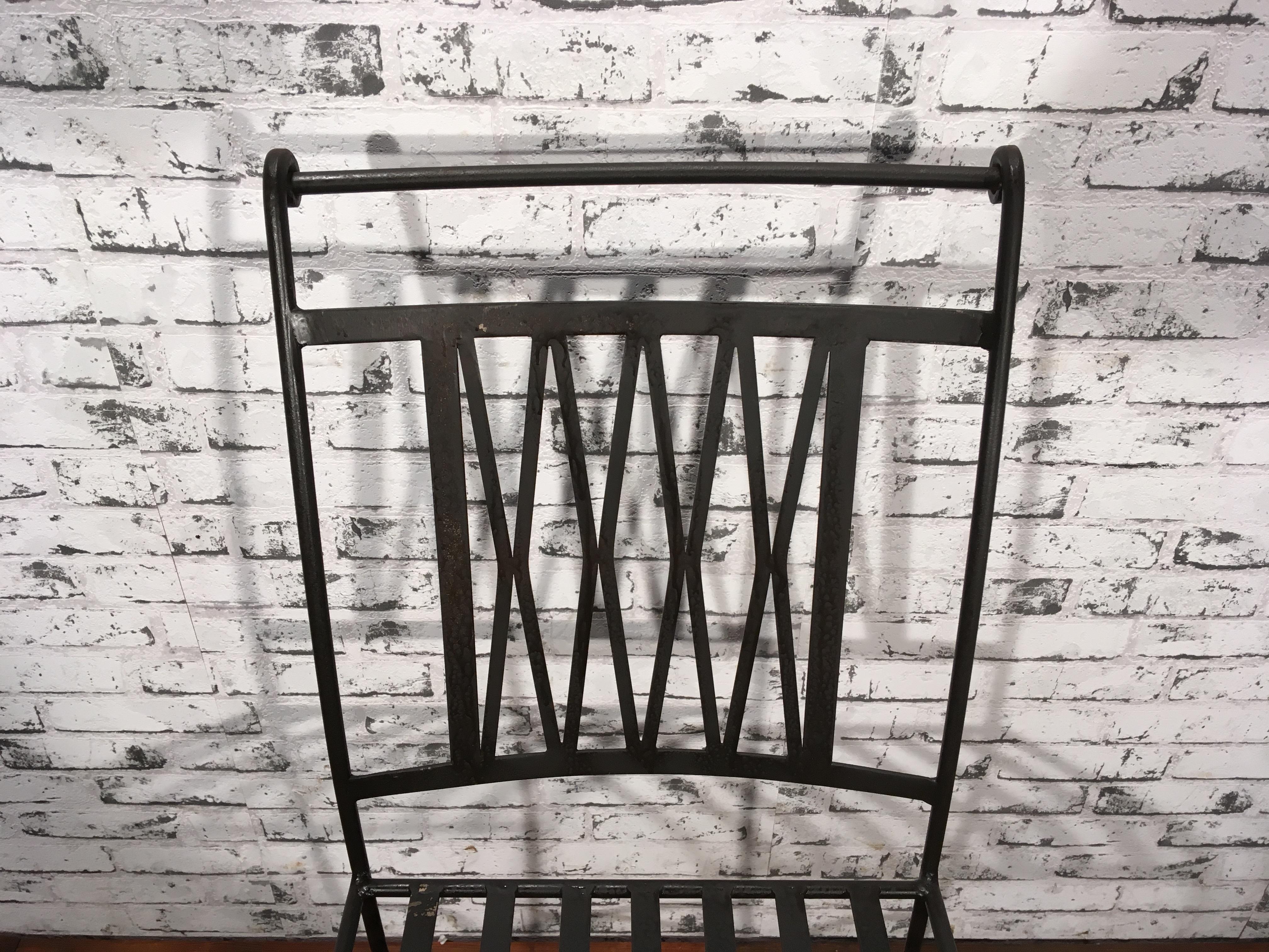 Industrial Vintage Iron Chair, 1930s
