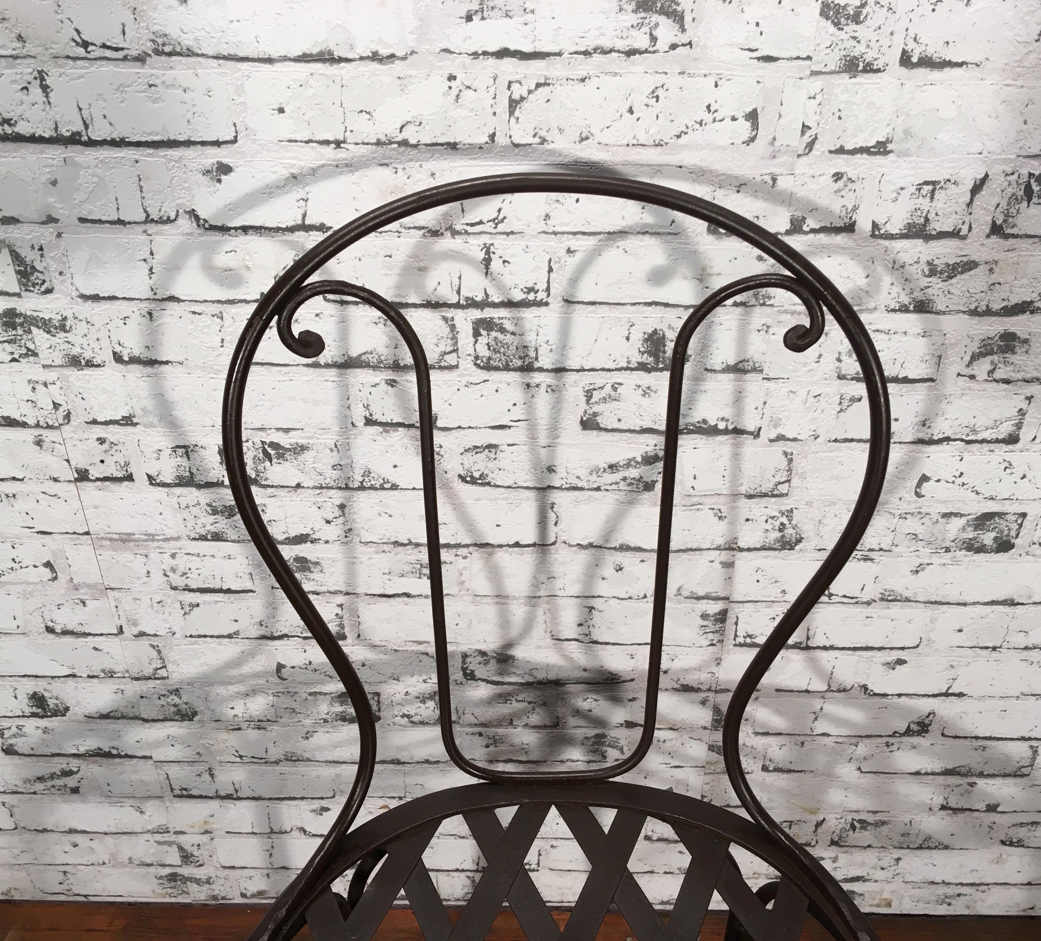 European Vintage Iron Chair, 1930s