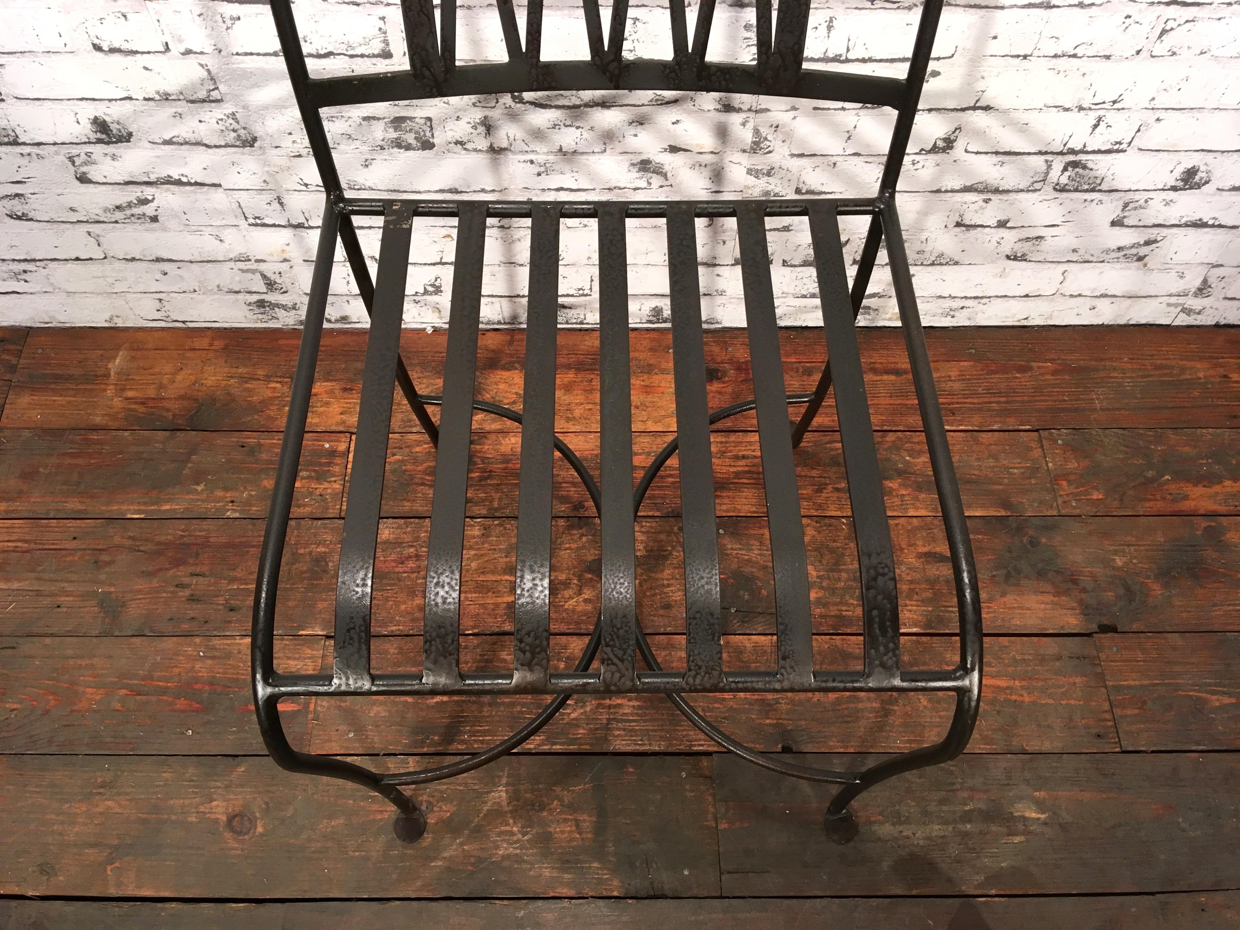 European Vintage Iron Chair, 1930s
