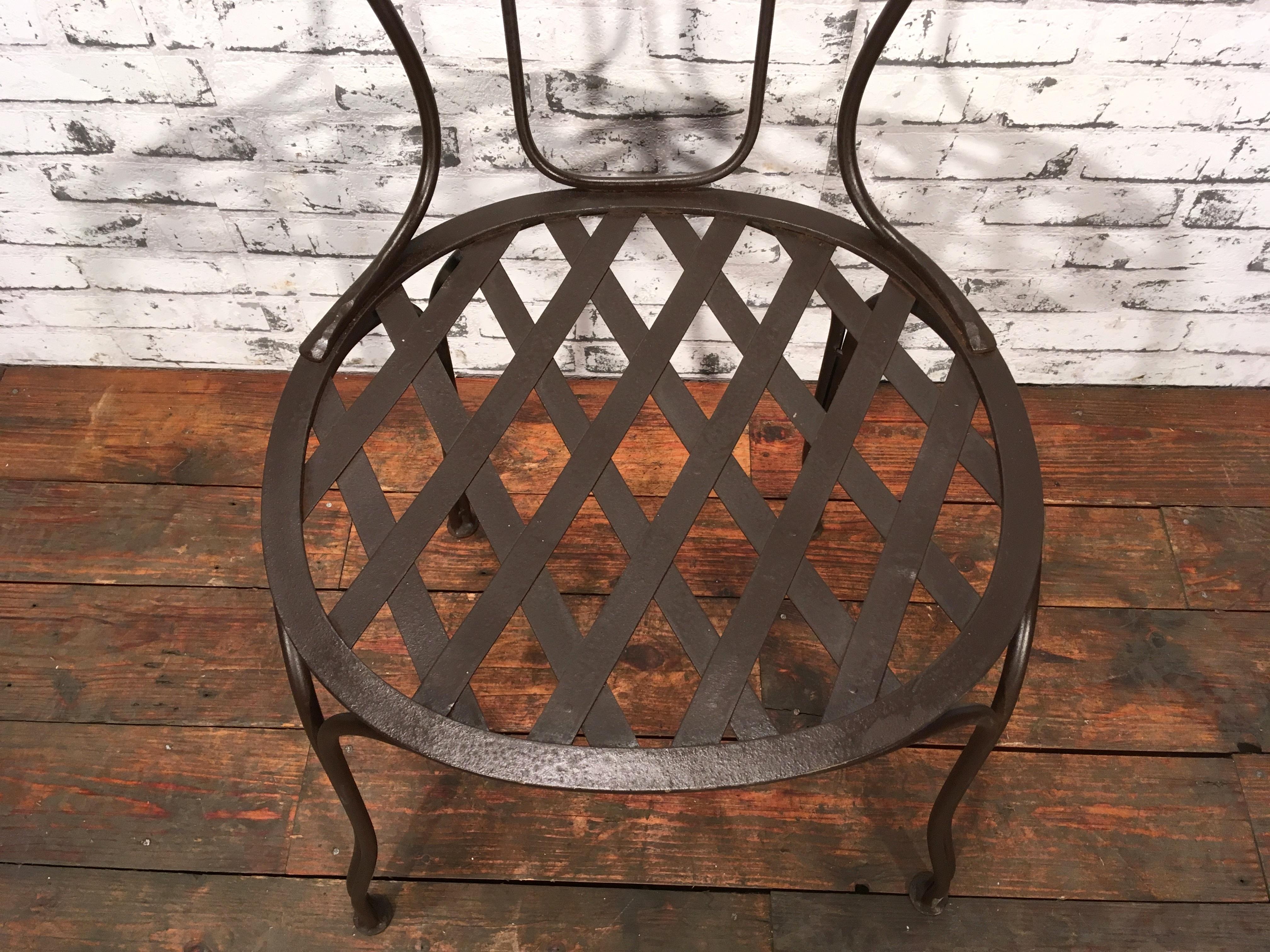 Vintage Iron Chair, 1930s In Good Condition In Kojetice, CZ