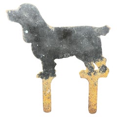 Vintage Iron Dog Black Painted Lawn Sign Dont Eat My Dog Why Would You Do That