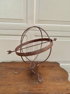 Vintage Iron Garden Armillary Sundial
