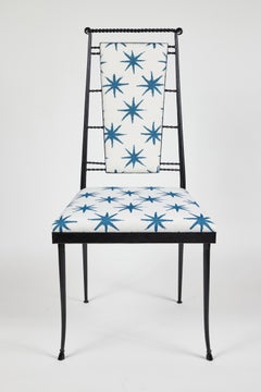 Vintage Iron Garden Dining Chairs Set of 4