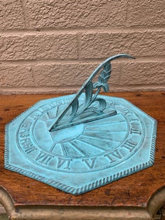 Vintage Iron Garden Sundial "Tempus Fugit"