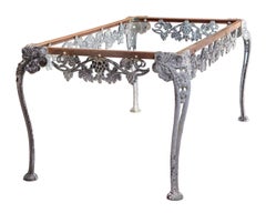 Vintage Iron Grapevine Garden Table in the style of John Salterini