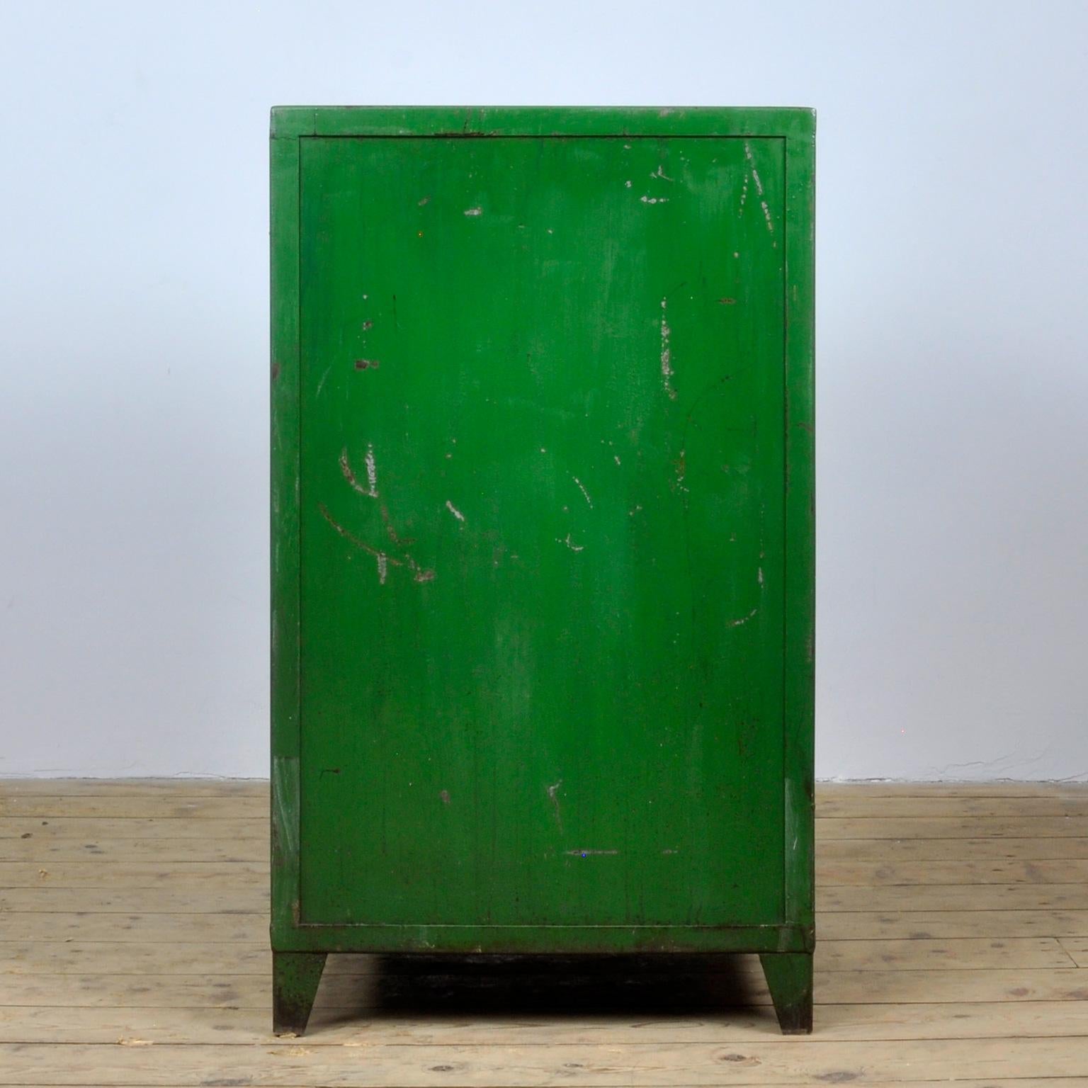 Vintage Iron Industrial Cabinet, 1950s 5