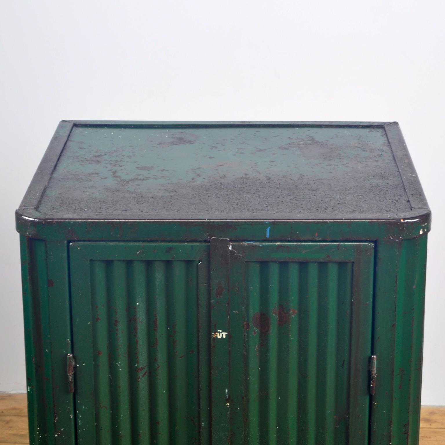 Mid-20th Century Vintage Iron Industrial Cabinet, 1950s