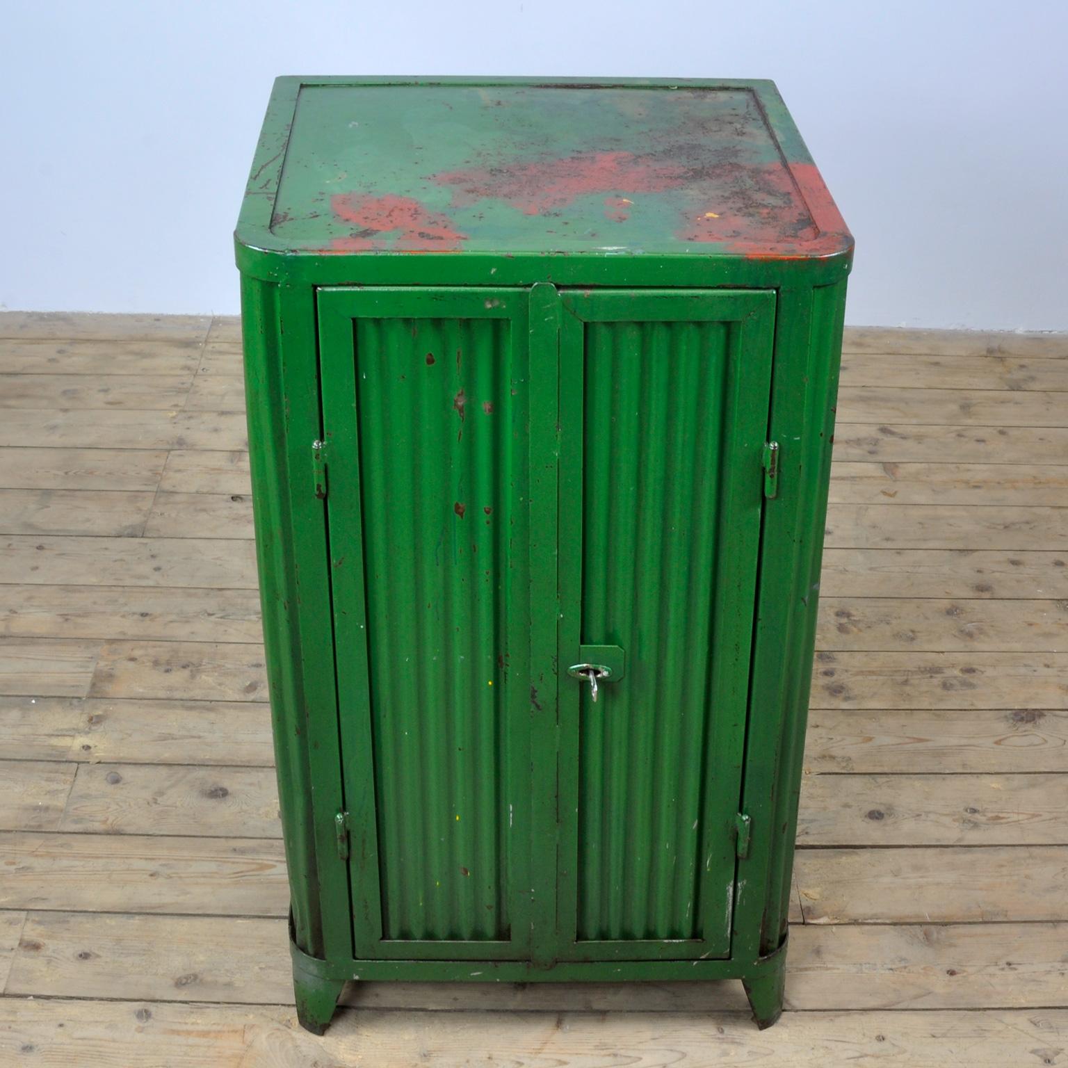 Vintage Iron Industrial Cabinet, 1950s 4