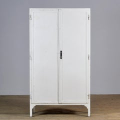 Vintage Iron Medical Cabinet, 1940s
