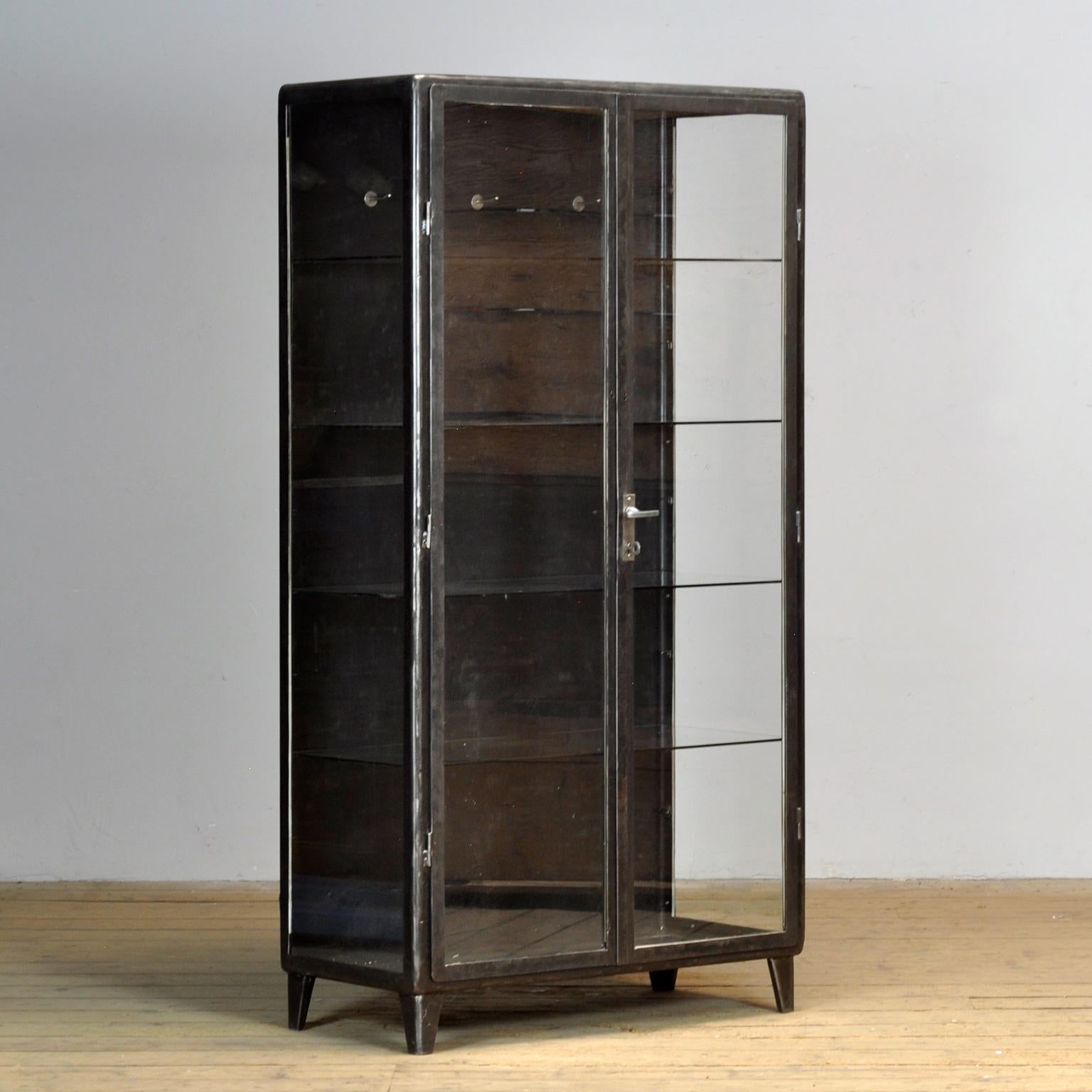 Industrial Vintage Iron Medical Cabinet, 1960’s For Sale