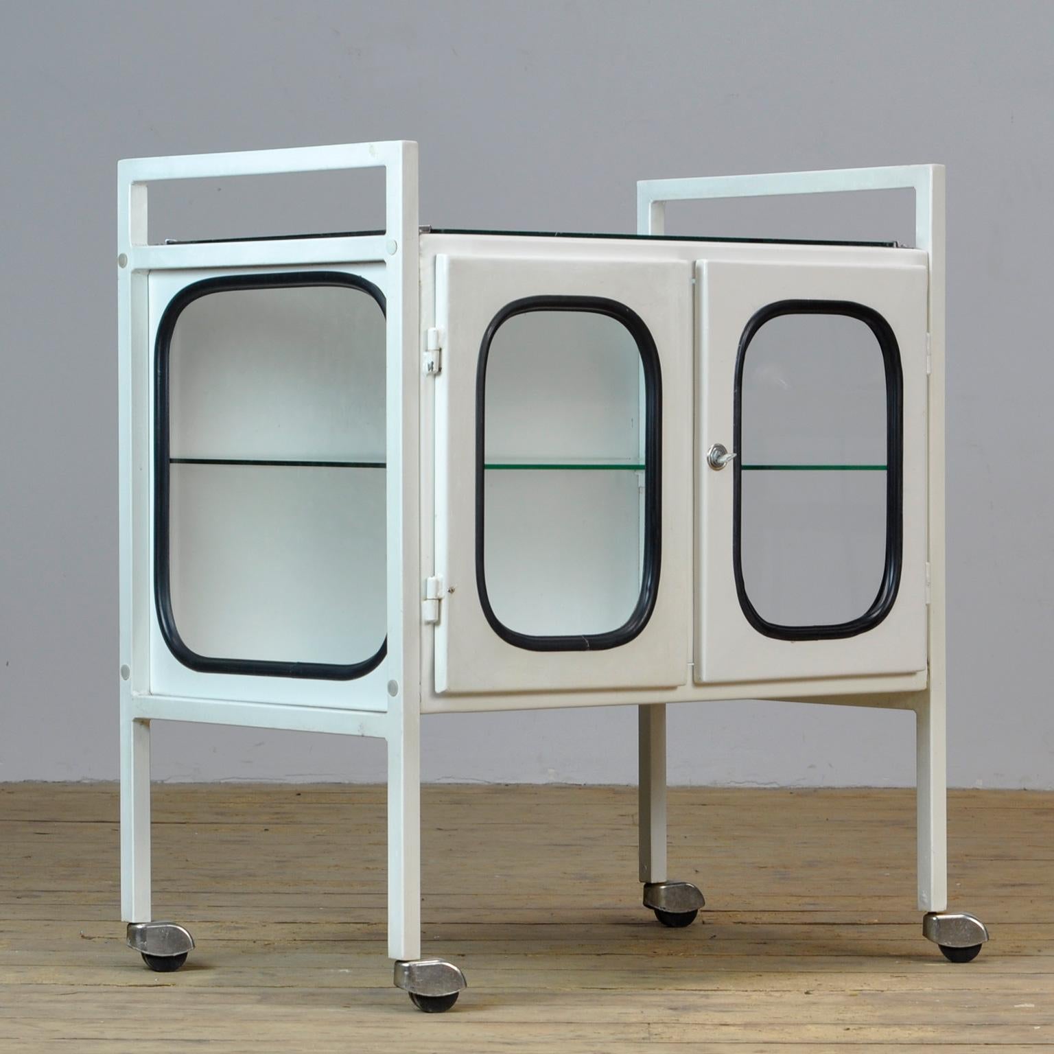Industrial Vintage Iron Medical Trolley, 1970s