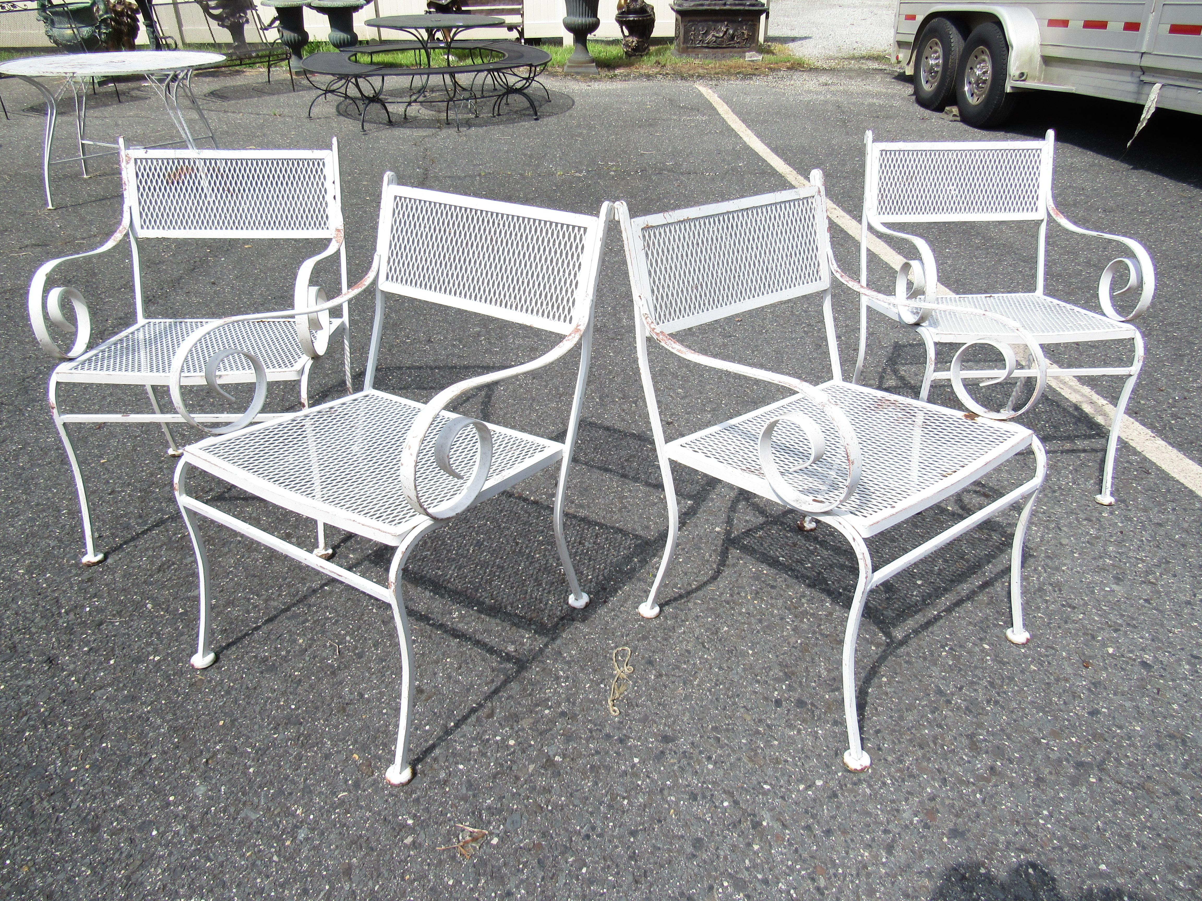 Vintage Iron Patio Dining Set 1