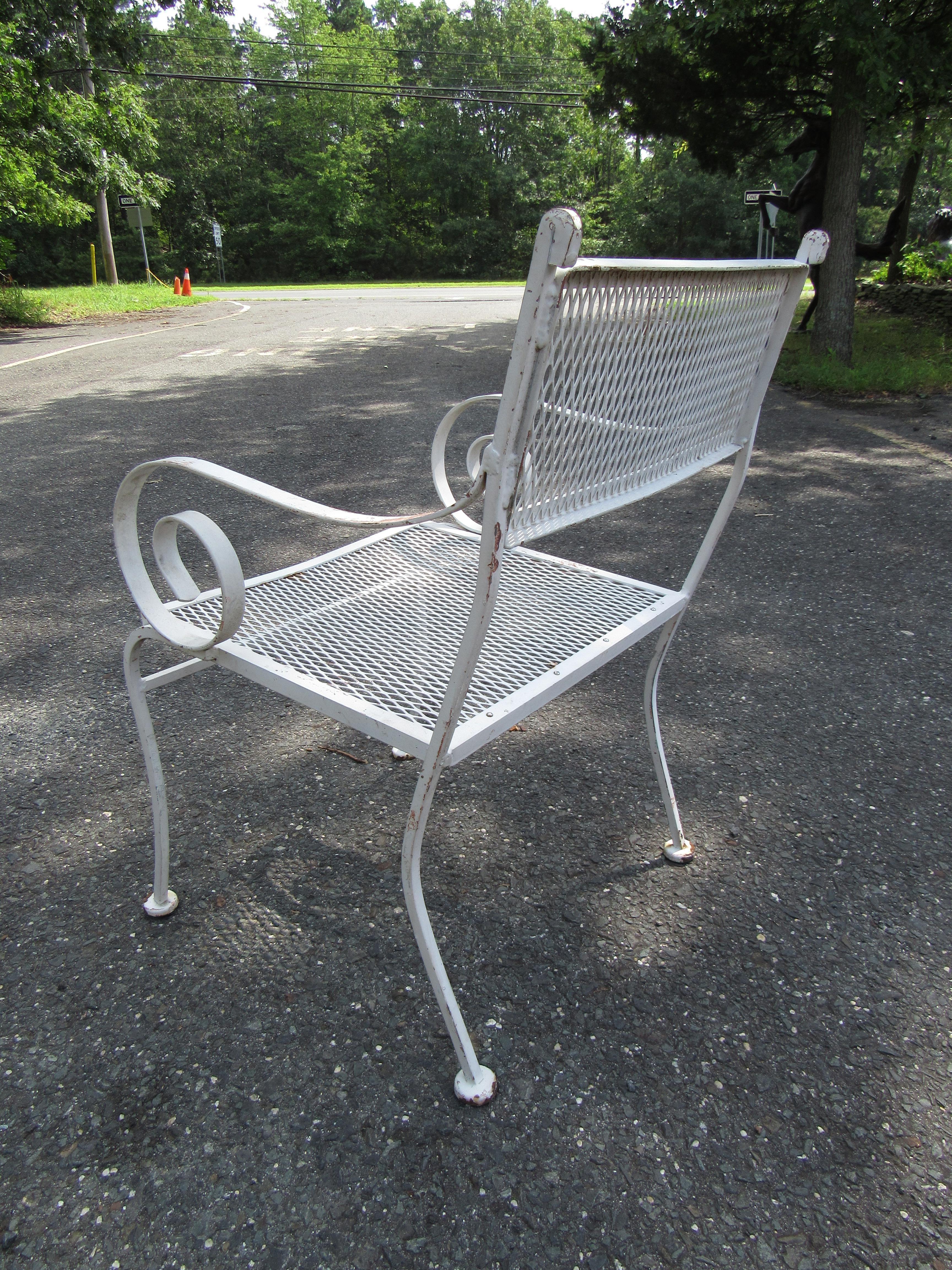Vintage Iron Patio Dining Set 4