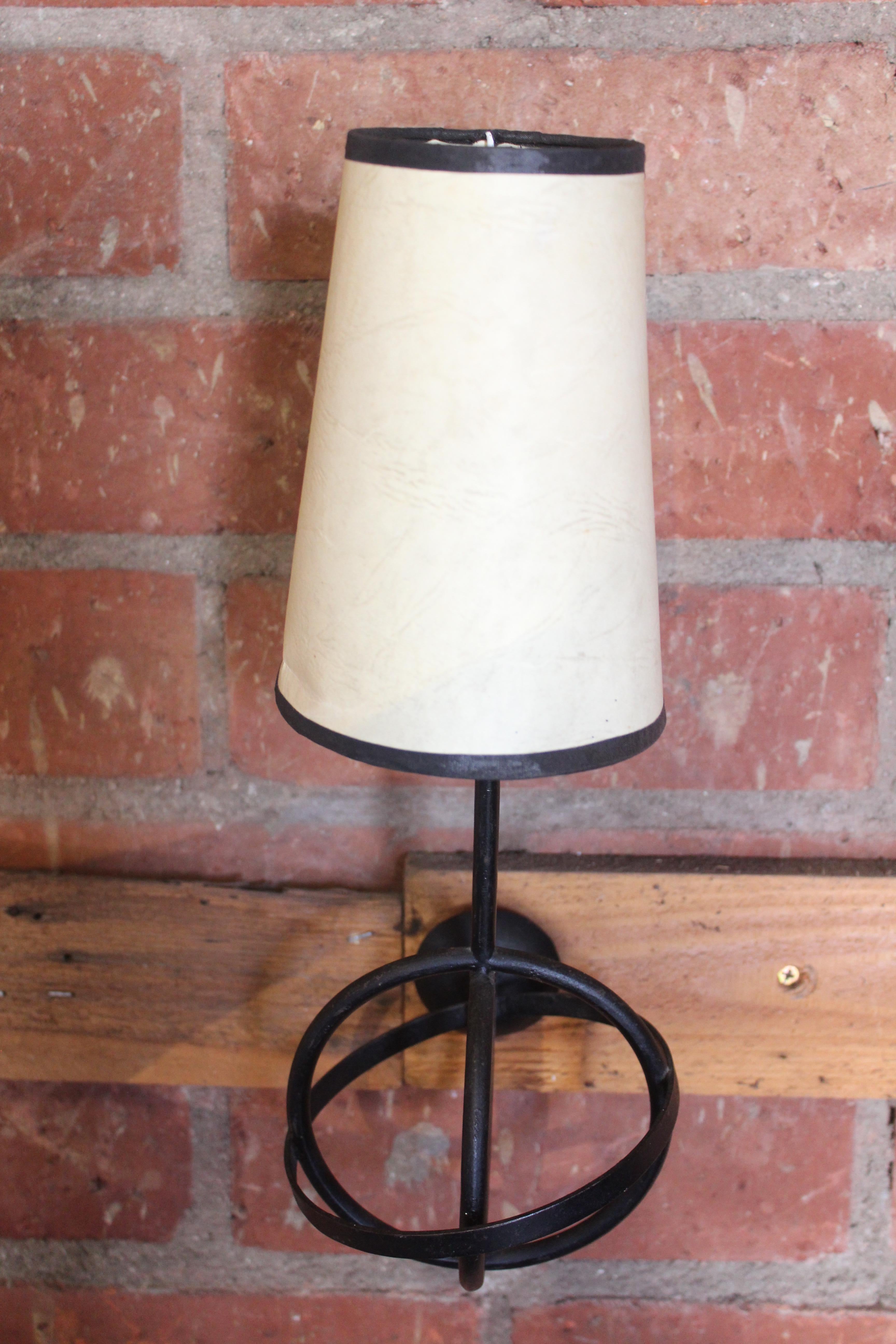 Vintage French Iron Sconces, 1950s, Three Available For Sale 5