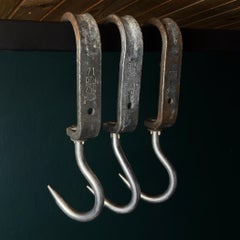 Vintage Iron Steel Butchers Hook, Austria 1970s