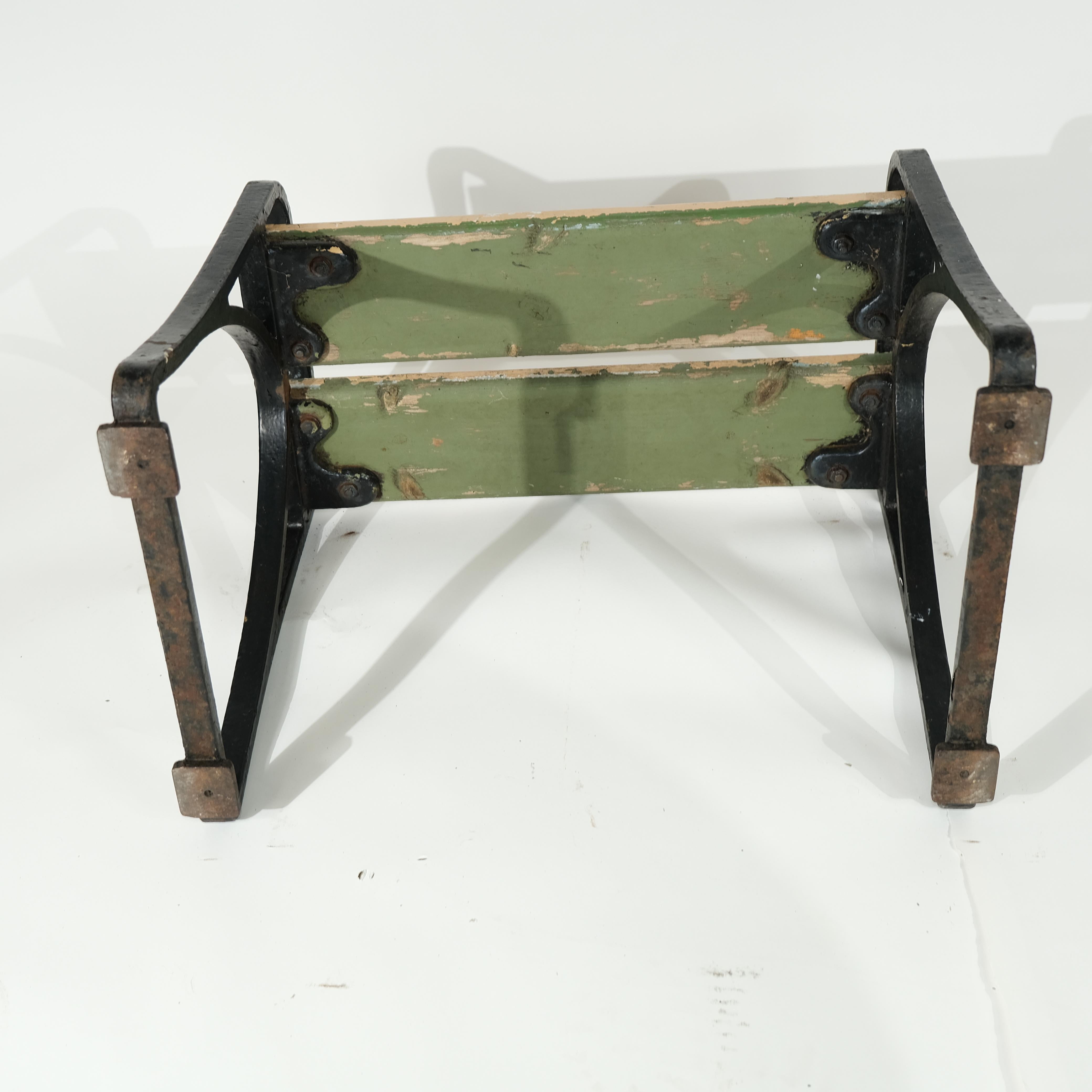 Iron Vintage iron stool, Swedish Grace 1930s For Sale