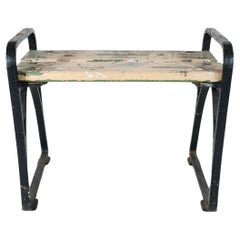 Vintage iron stool, Swedish Grace 1930s