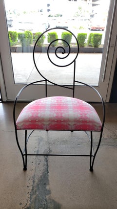 Vintage Iron "Swirl" Back Chairs Set of 6