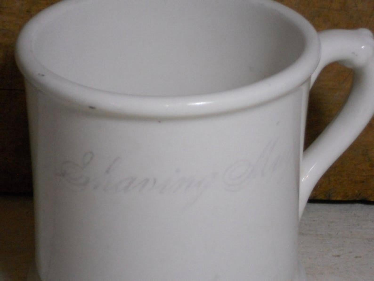 antique shaving mugs values