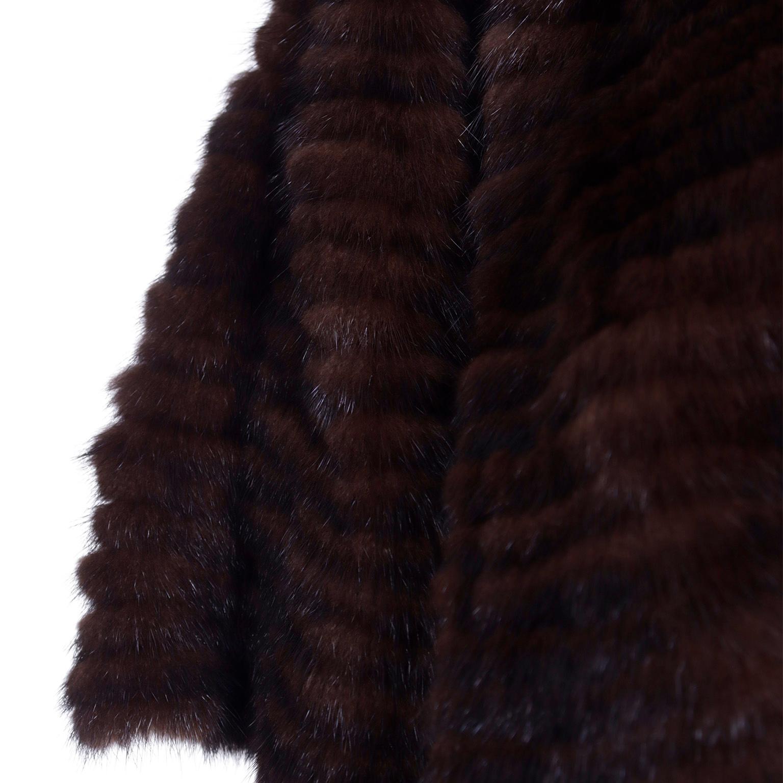 Vintage Isaac Mizrahi Fur Capelet With Sleeves 3