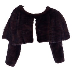Vintage Isaac Mizrahi Fur Capelet With Sleeves