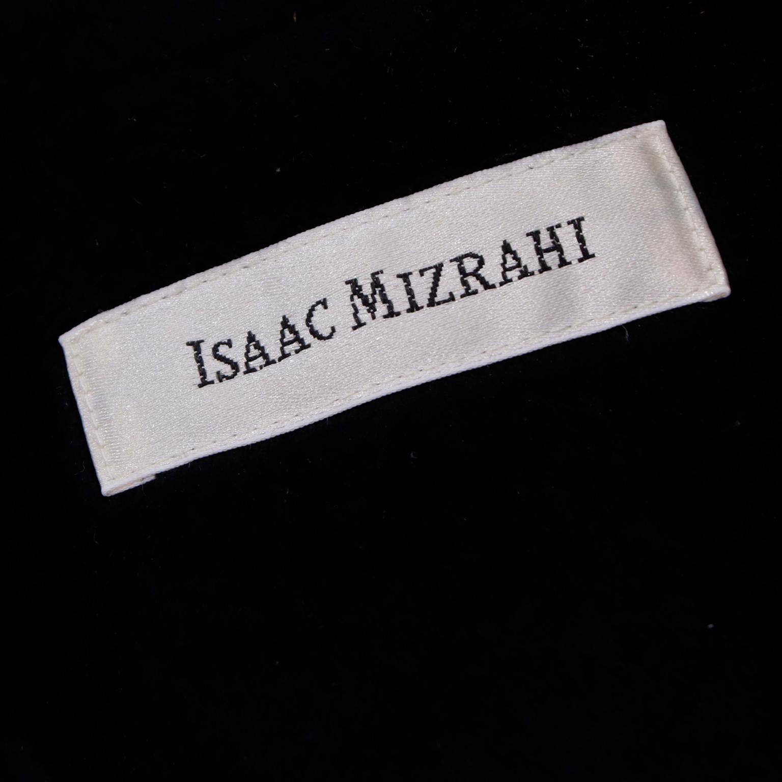 Vintage Isaac Mizrahi Vintage Black Angora Fully Lined F/W Coat For Sale 4