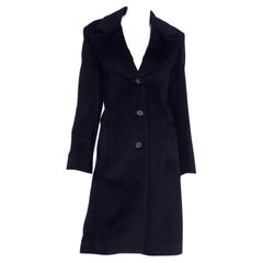 Vintage Isaac Mizrahi Vintage Black Angora Fully Lined F/W Coat