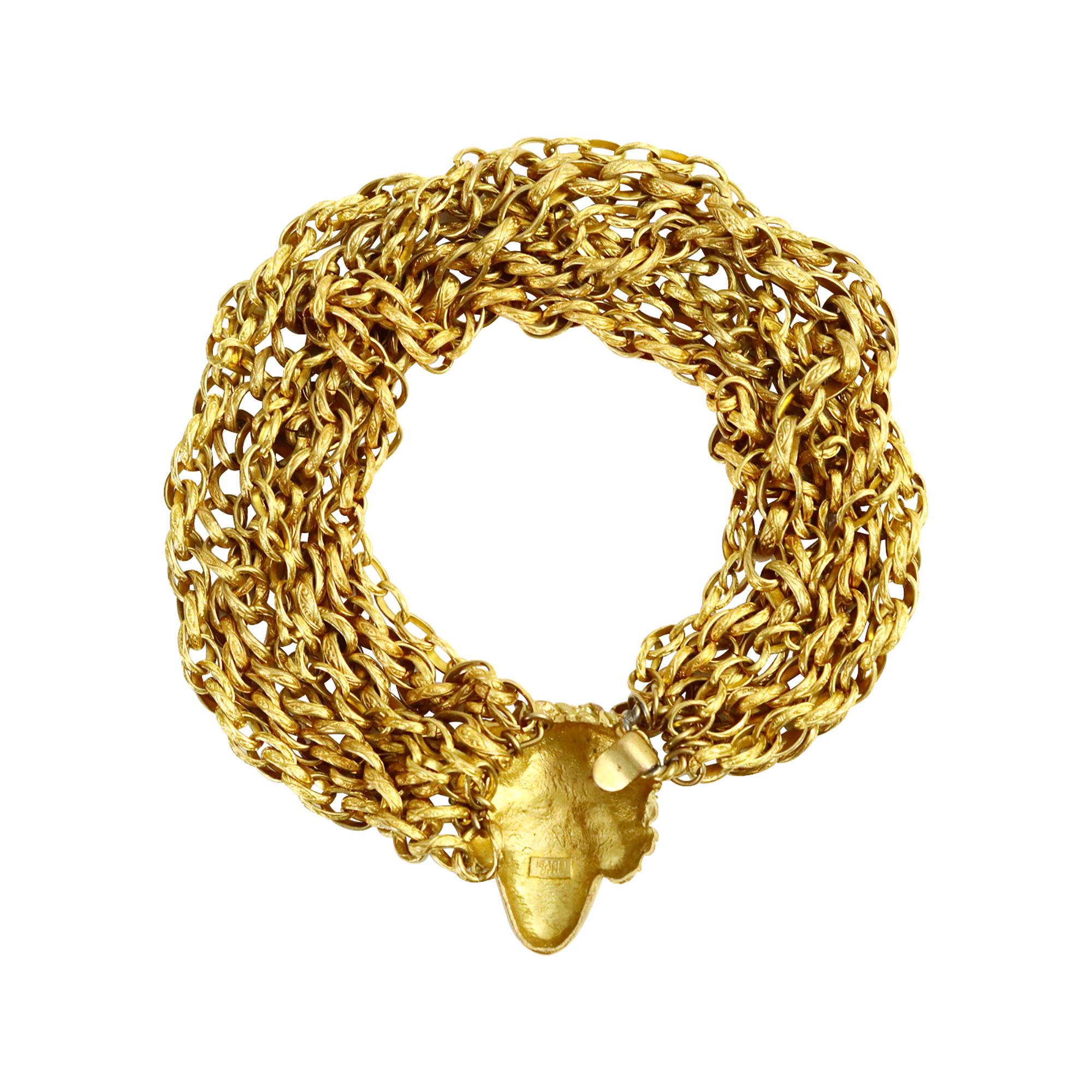 Vintage Isabel Canovos Face Kette Choker Halskette Circa 1980er Jahre für Damen oder Herren im Angebot