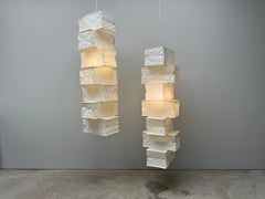 Vintage Isamu Noguchi 30P Box Lamps for Akari