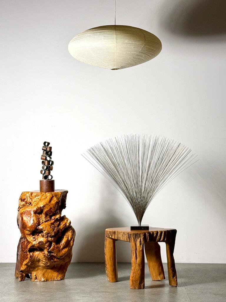 Fine XX secolo Vintage Isamu Noguchi Akari Light Sculpture 21A Lampada a sospensione a piattino Non usata in vendita