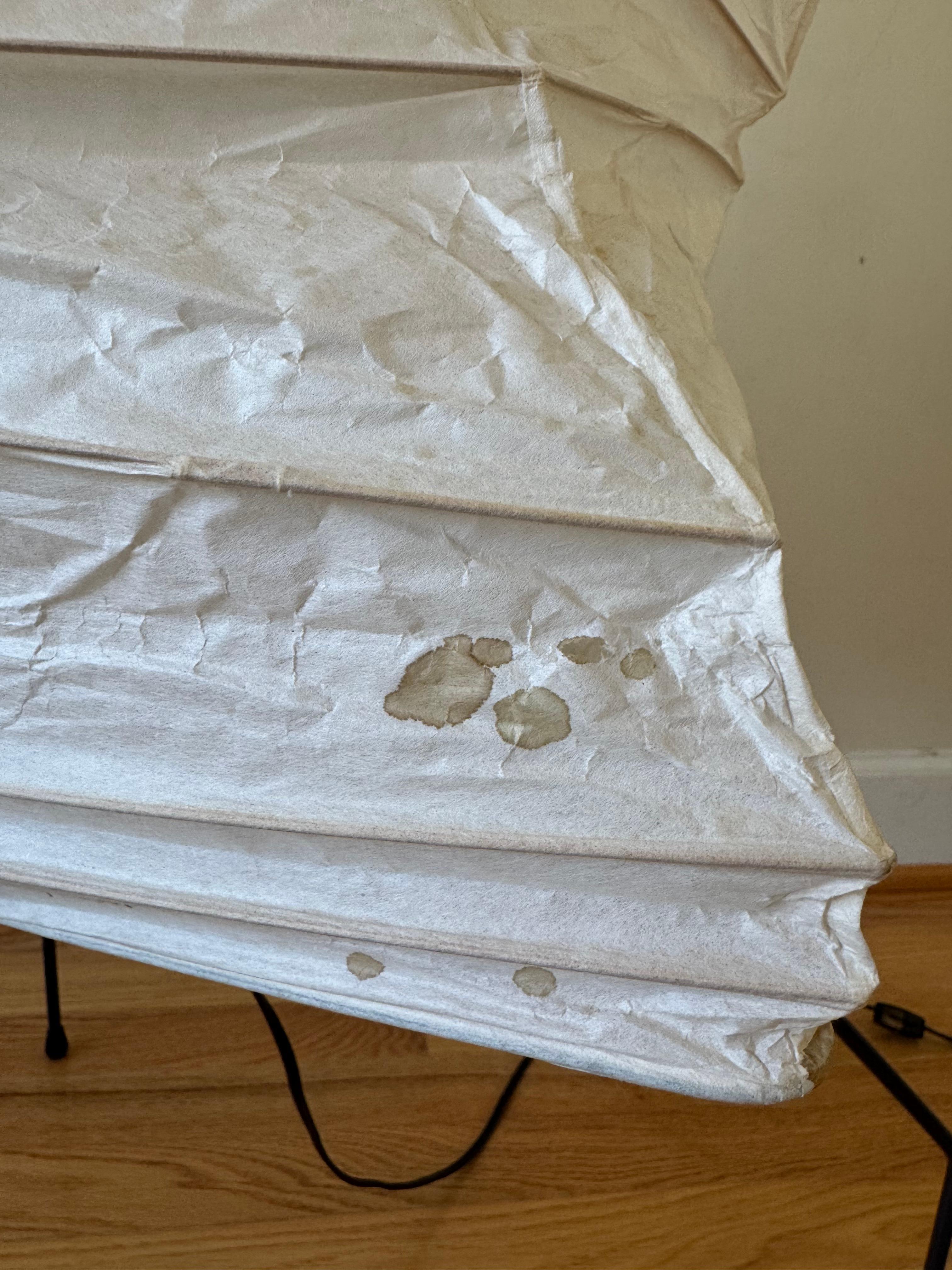 Sculpture lumineuse vintage Isamu Noguchi Akari, Modèle UF4-33N en vente 3