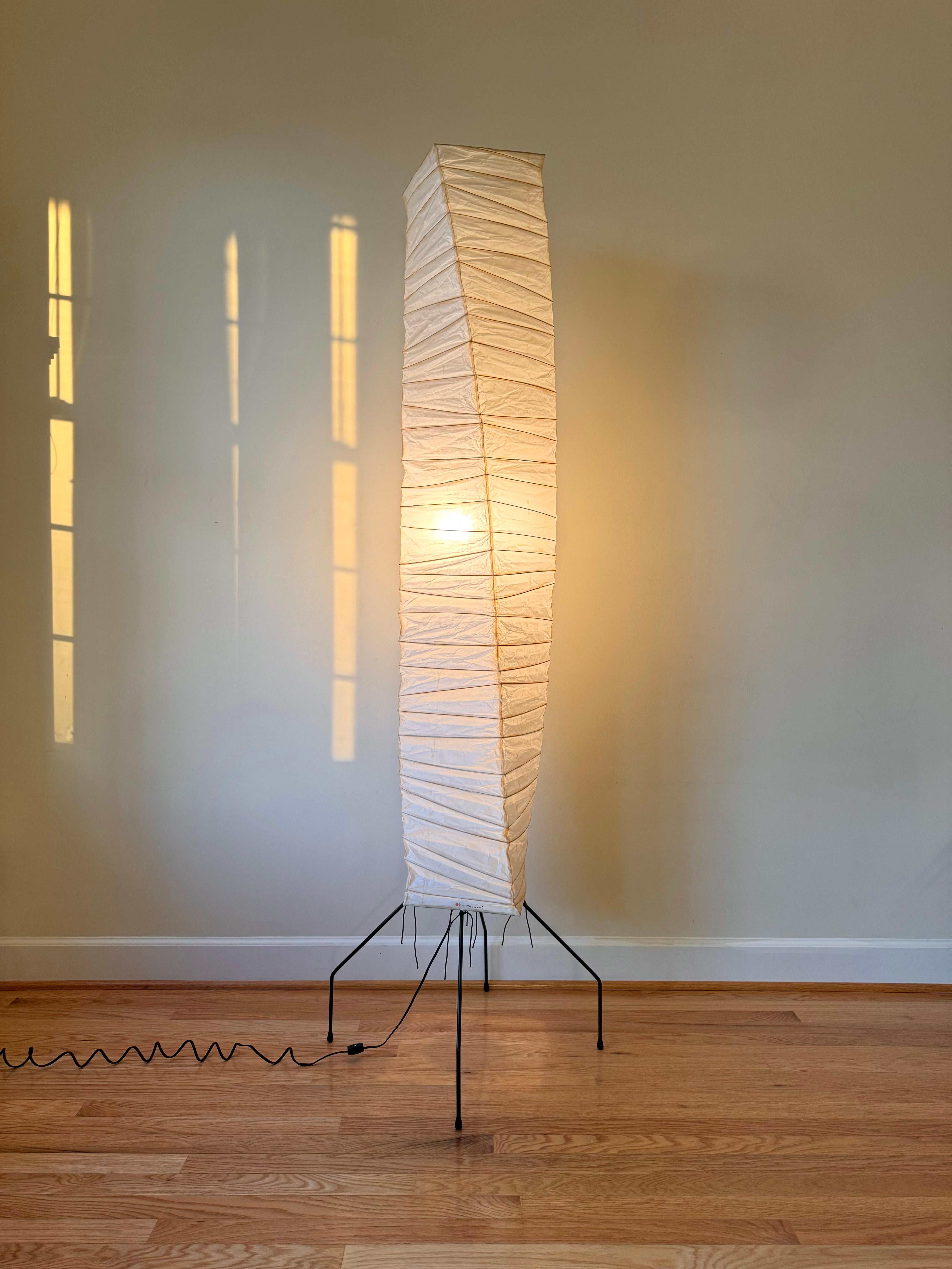 Akari Light Sculptures by Isamu Noguchi are considered icons of 1950s modern design. Designed by Noguchi beginning in 1951 and handmade for a half century by the original manufacturer in Gifu, Japan, the paper lanterns are a harmonious blend of