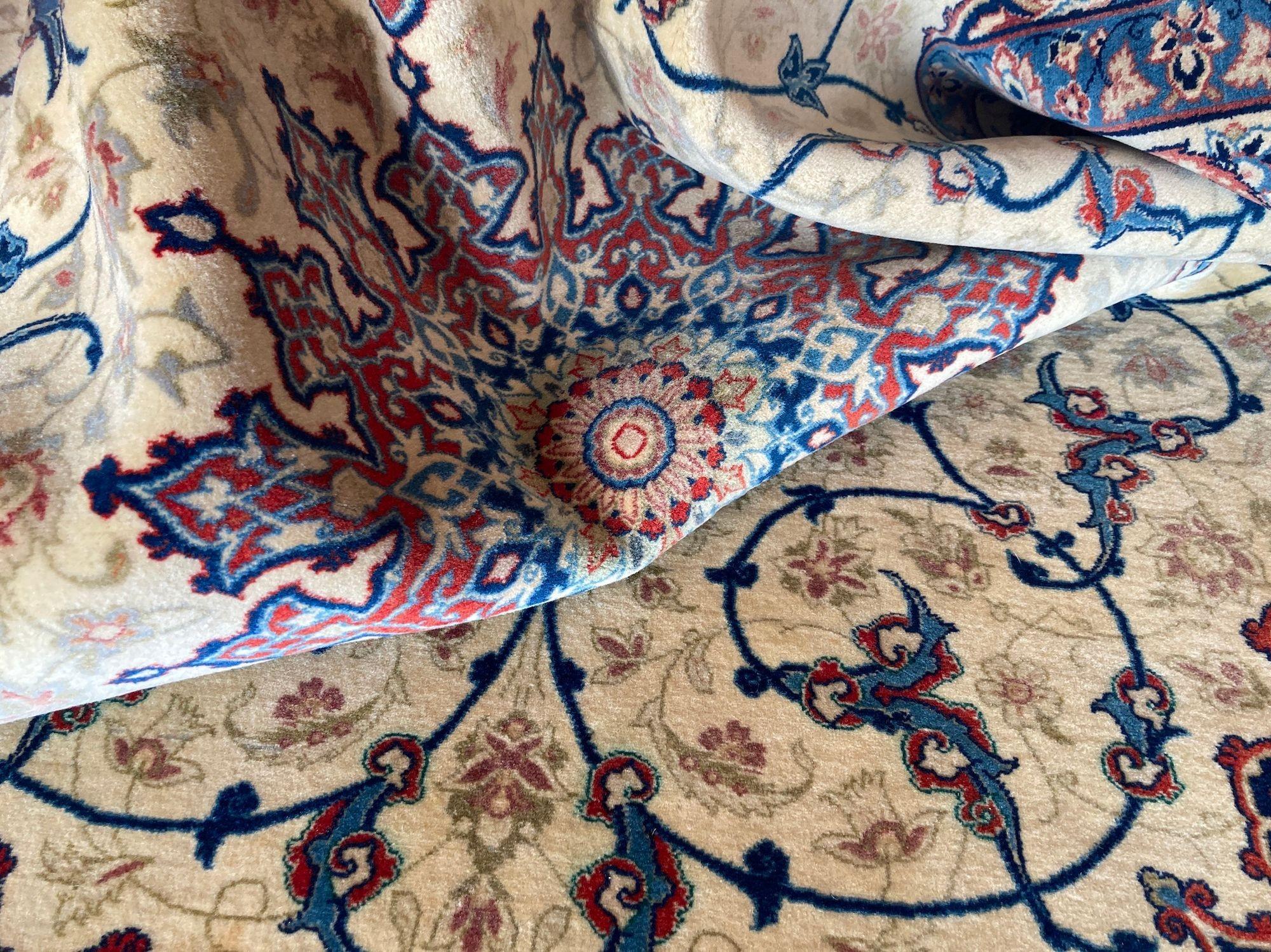 Vintage Isfahan-Teppich 1,55m X 1,09m im Angebot 6