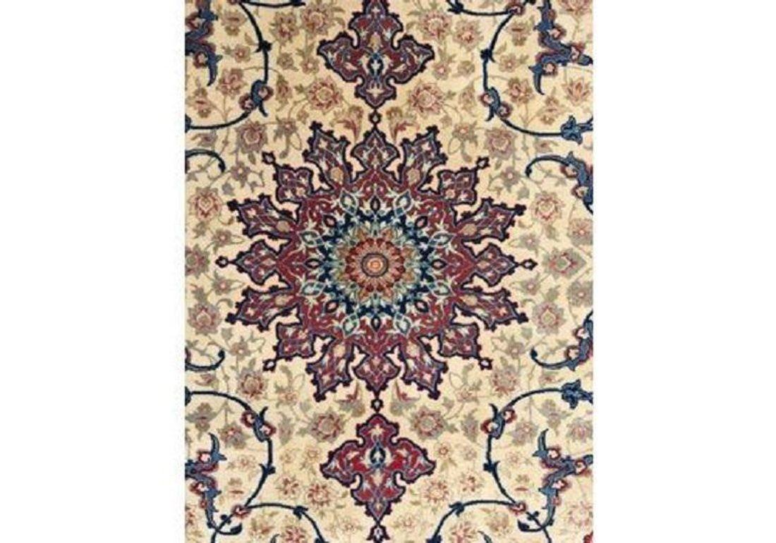 Vintage Isfahan-Teppich 1,55m X 1,09m im Angebot 1