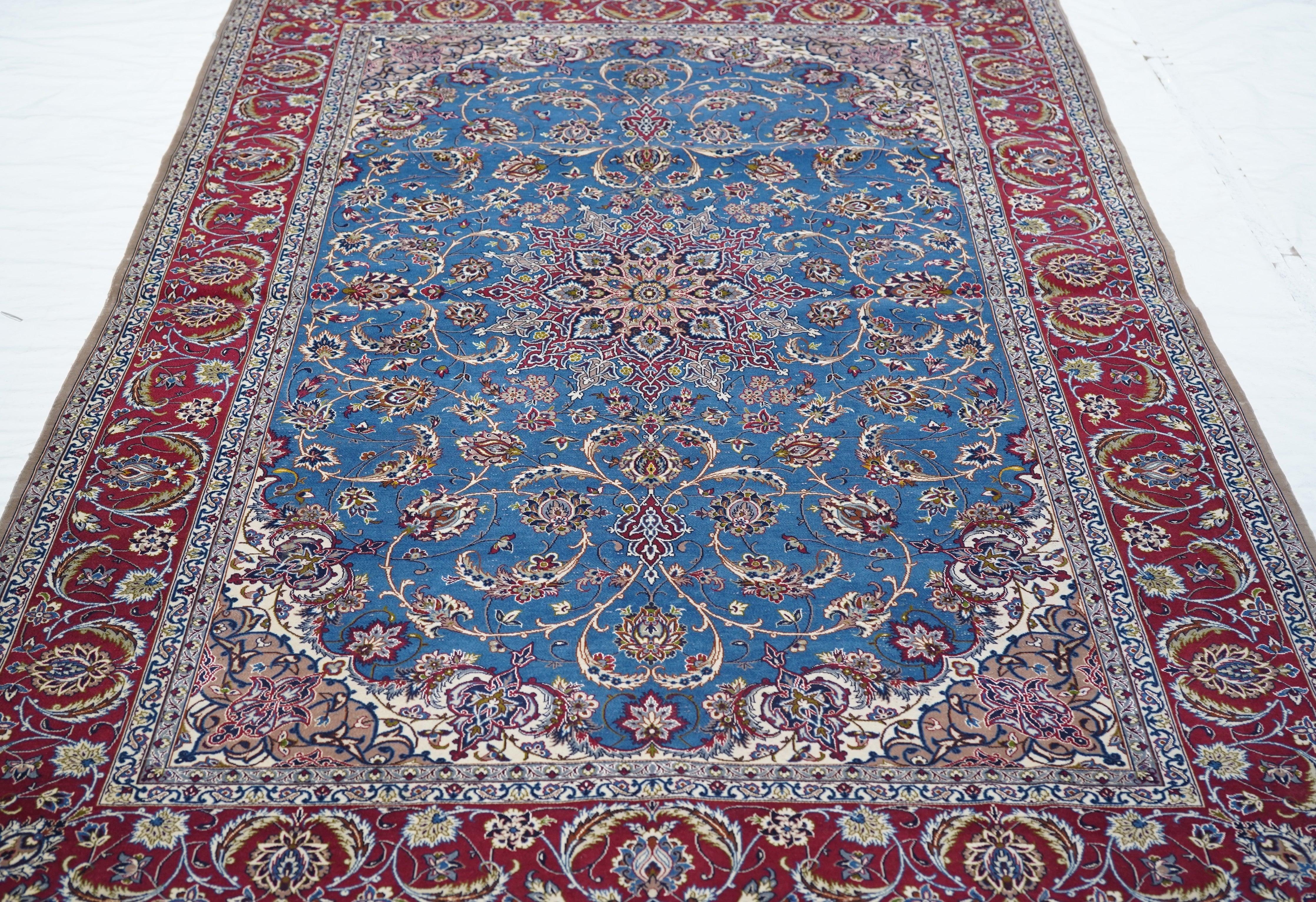Isfahan-Teppich 5'1'' x 7'10'' (Wolle) im Angebot