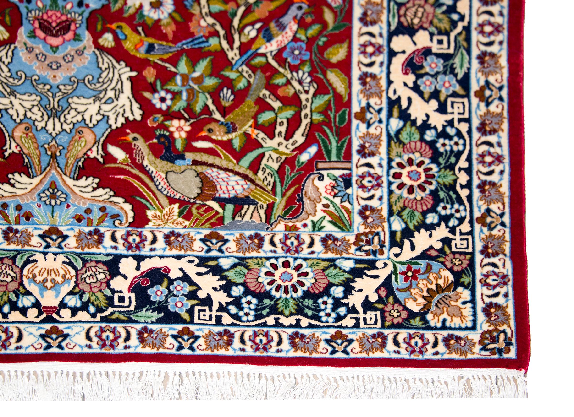 Vintage Isfahan Rug For Sale 6