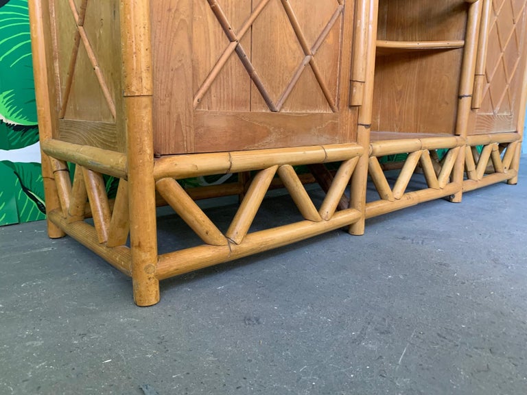 Vintage Island Style Rattan Server at 1stDibs