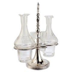 Israel Freeman versilbertes Kreuzblumen-Set