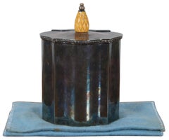 Vintage Israel Freeman Sons IFS Silver Plate Tea Caddy Cigarette Trinket Box