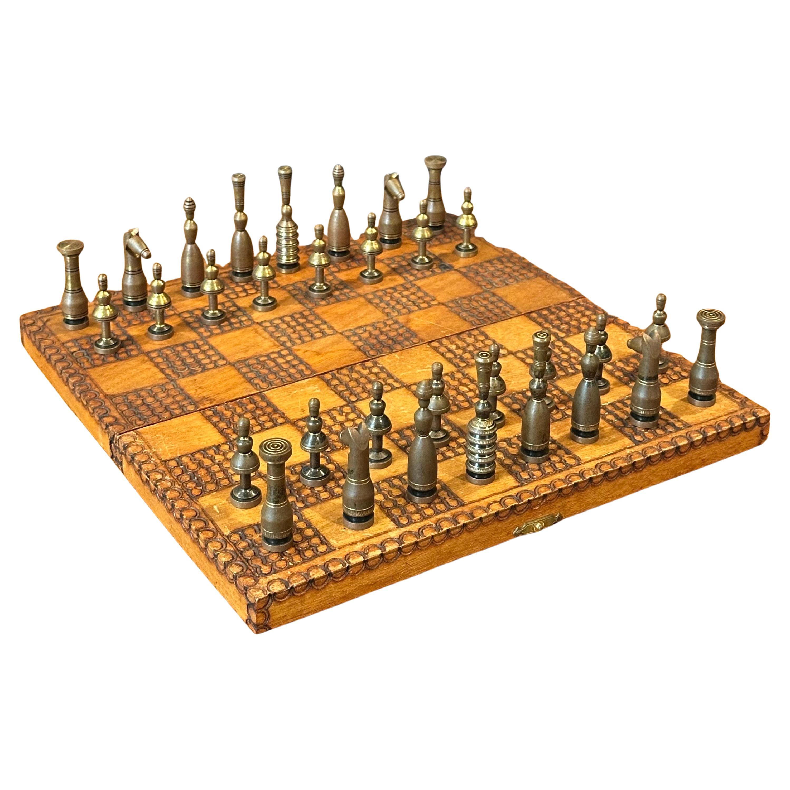Vintage Israeli Art Chess Set by Hans Teppich