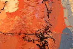 Vintage “Moses and the Burning Bush” Tapestry Rug.4 ft 10 in x 6 ft 4in