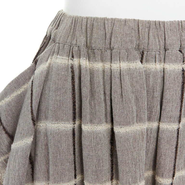 vintage ISSEY MIYAKE 1980 striped oversized knitted fringe oversized ...