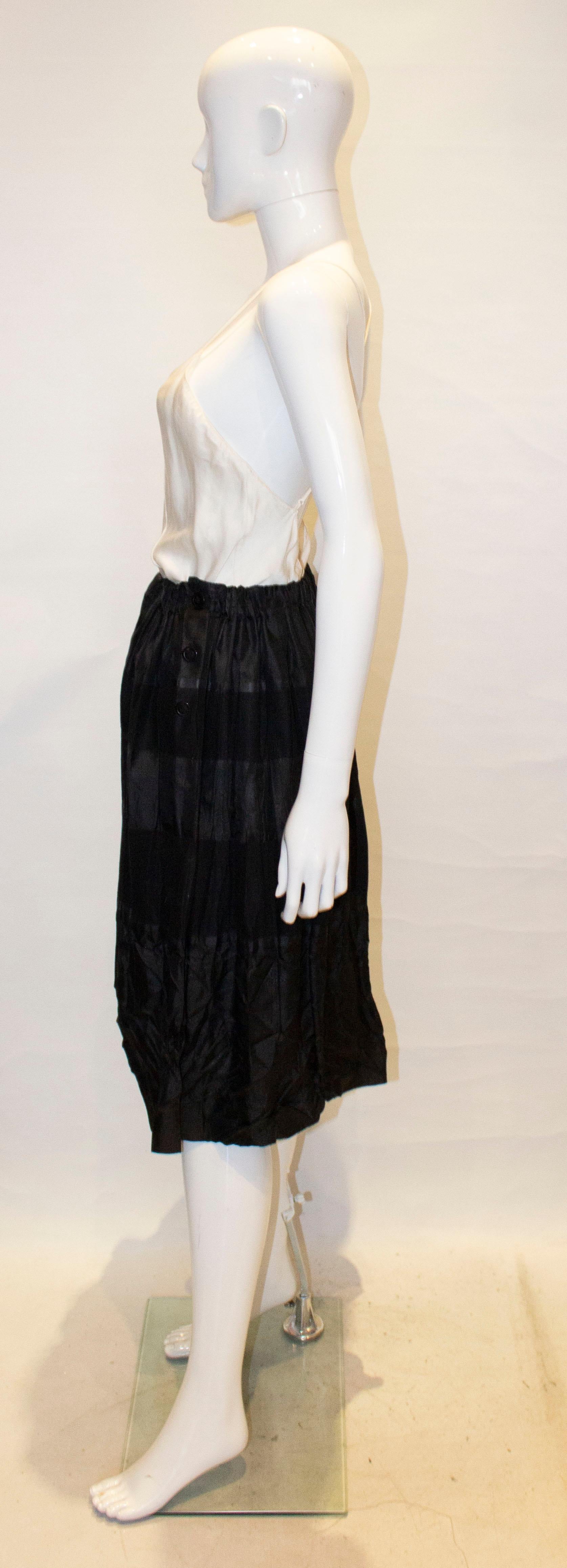 Vintage Issey Miyake Black Skirt In Good Condition For Sale In London, GB