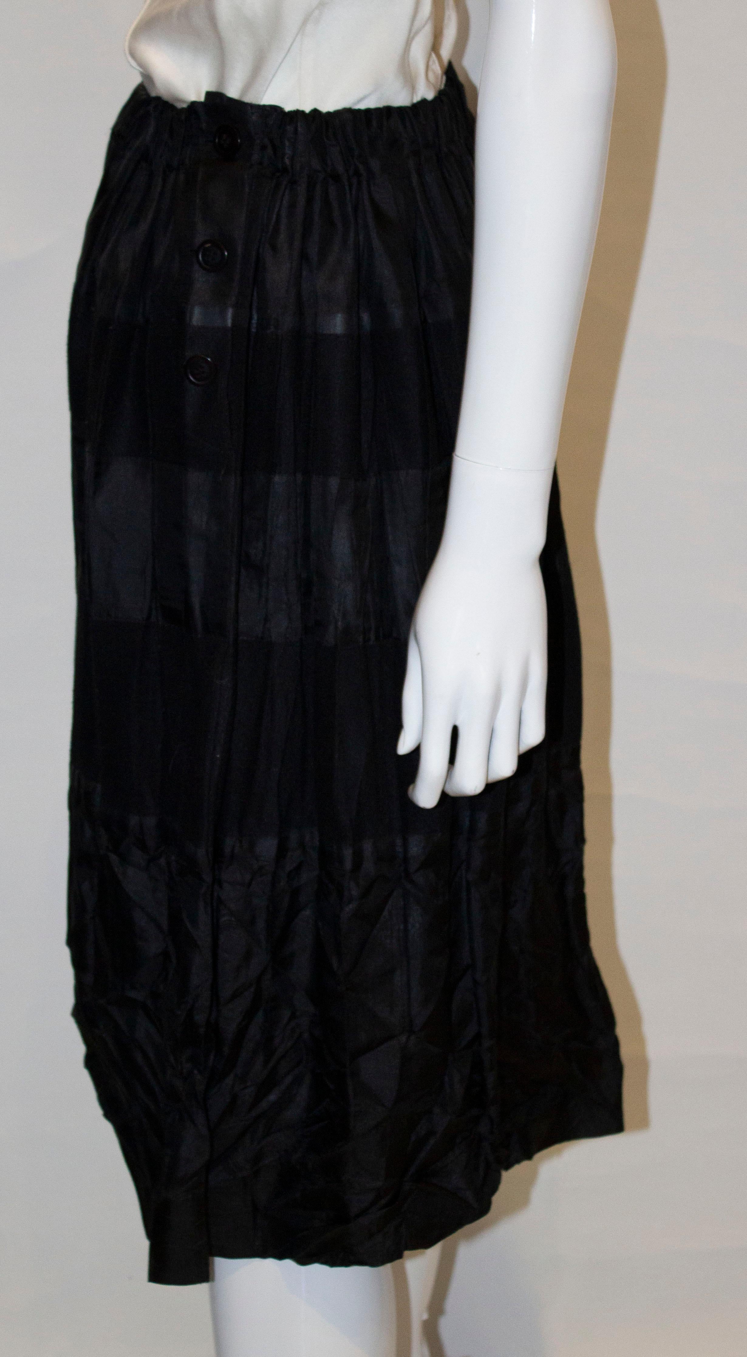 Women's Vintage Issey Miyake Black Skirt For Sale