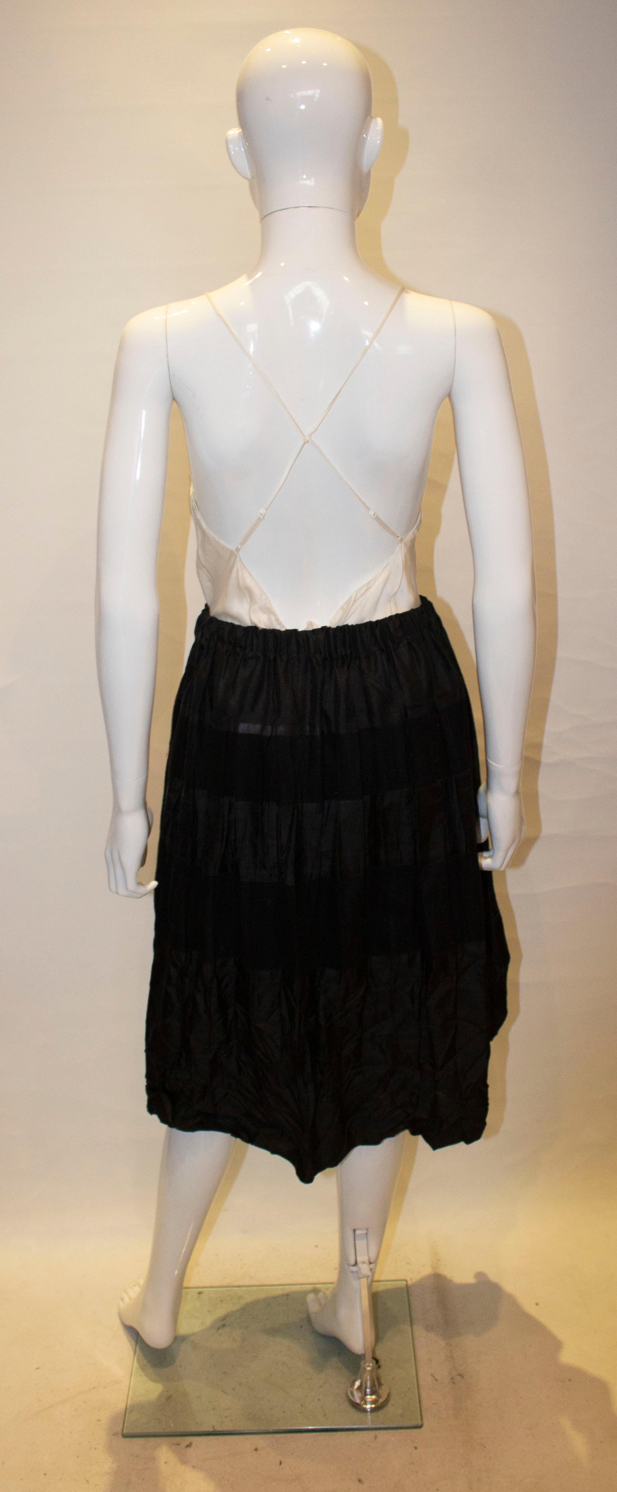 Vintage Issey Miyake Black Skirt For Sale 1