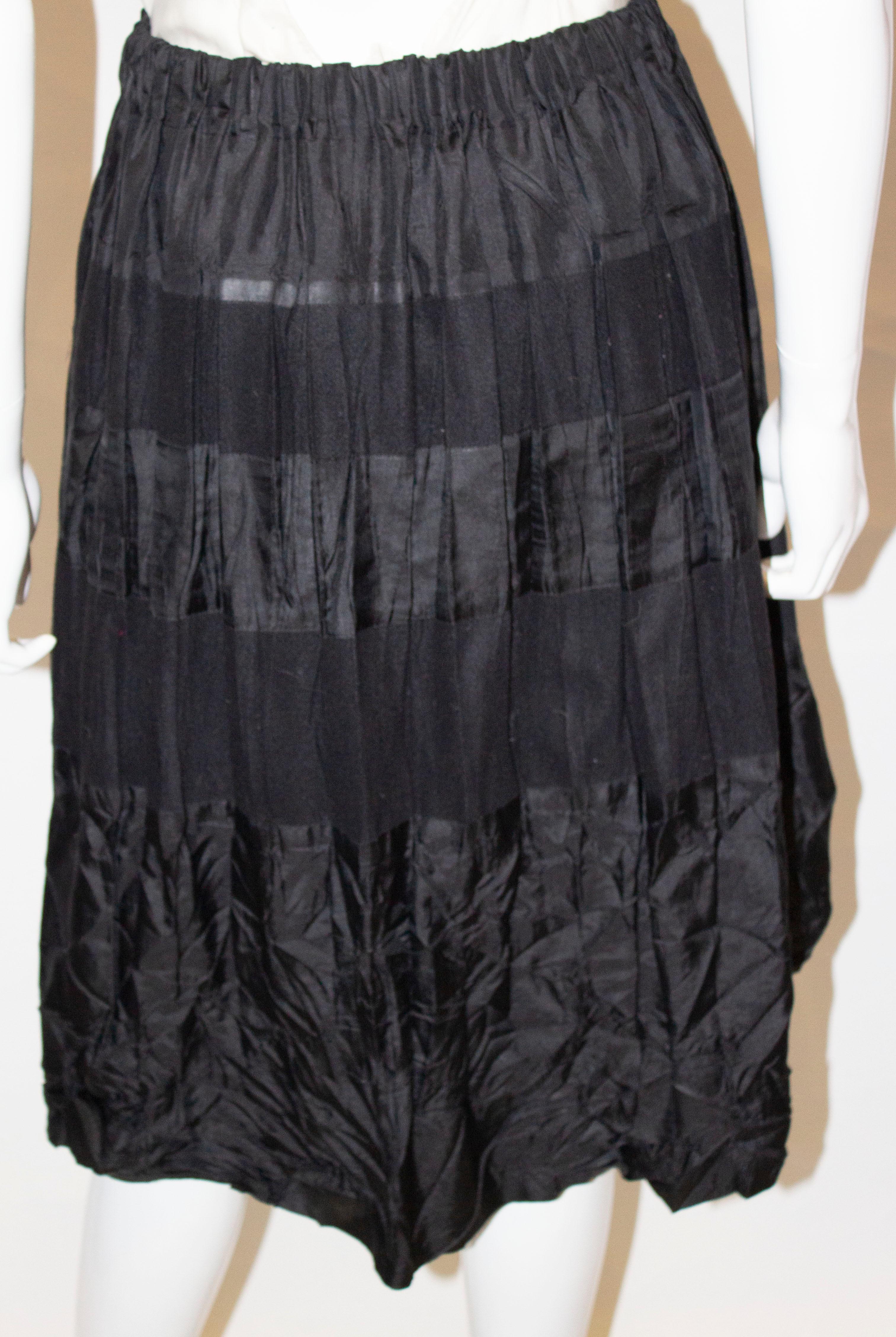 Vintage Issey Miyake Black Skirt For Sale 2